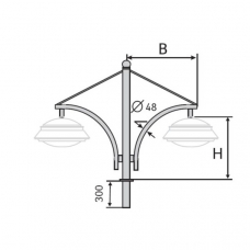 К46-0,5-0,5-1-5 кронштейн однорожковый